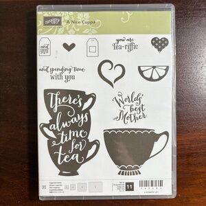 Brand New Stampin' Up! A Nice Cuppa‎ Stamp Set of 11 140683 Retired